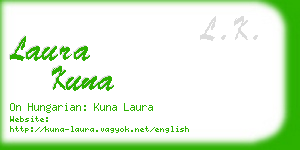 laura kuna business card